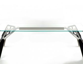 Black Widow carbon fibre table by Aznom