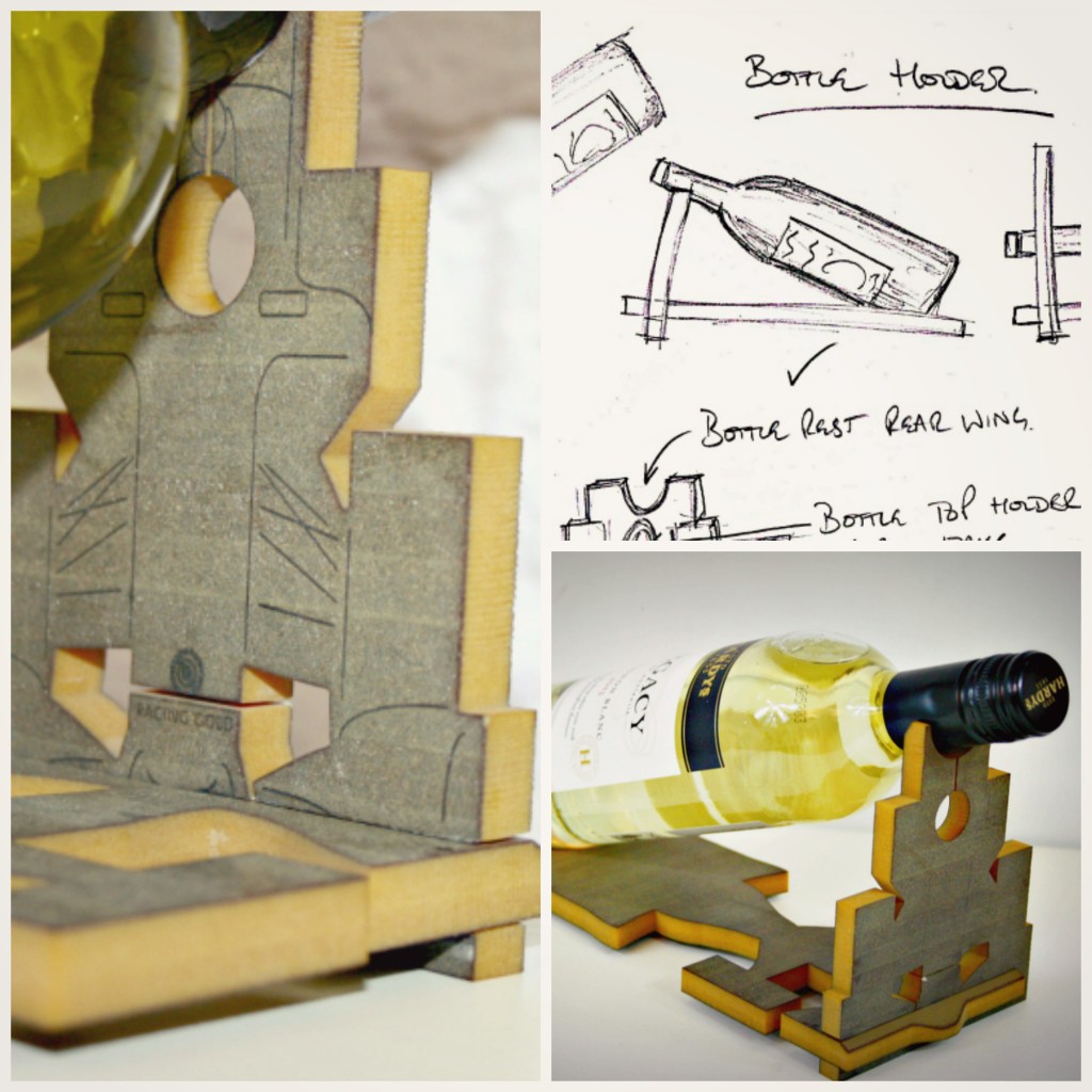 Upcycled formula 1 skid block