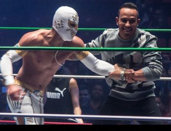 Lewis Hamilton joins a wrestling ring!