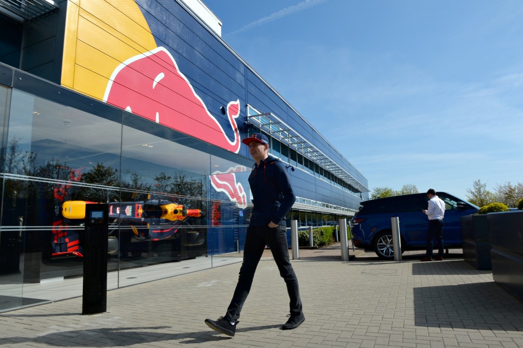 Joining Red Bull Racing Max Verstappen