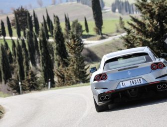 Kimi at the wheel of the GTC4Lusso T