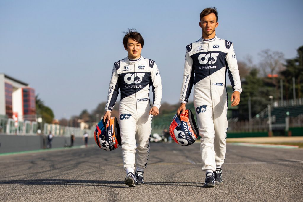 Yuki Tsunoda and Pierre Gasly