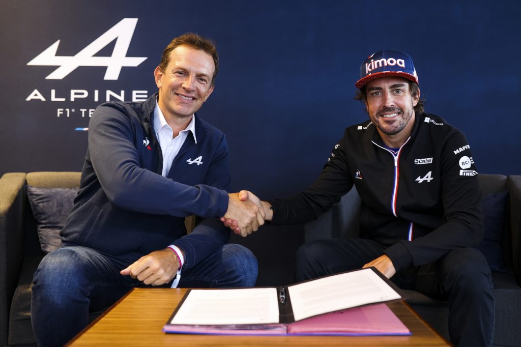 Alpine f1 team and fernando alonso