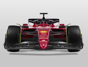 The F1-75 is unveiled by Ferrari