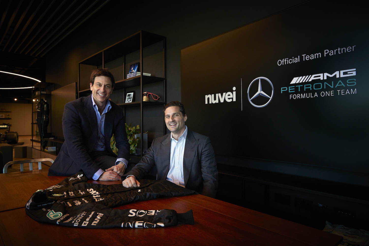 Nuvei and mercedes-amg f1 team