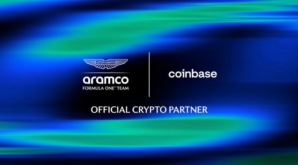 coinbase and aston martin f1 team