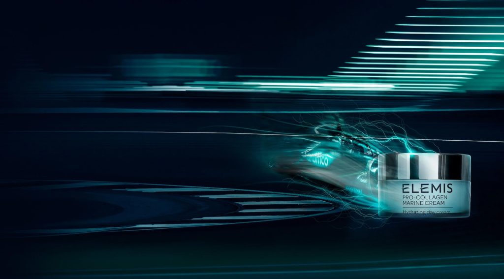 ELEMIS and aston martin f1 team