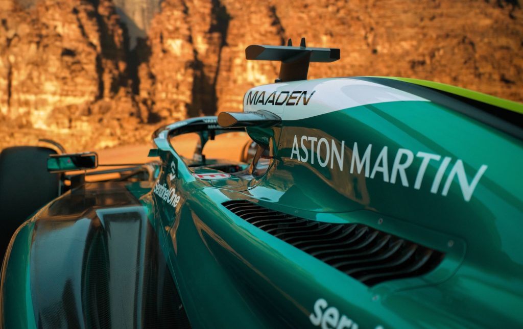 Maaden and aston martin f1 team
